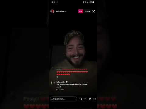 Post Malone LEAKS New Music on Rare Instagram Live (FULL) - 4/23/22