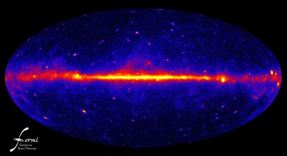 Sky view in Fermi gamma rays