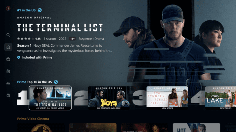 This is the new look for Amazon Prime Video.