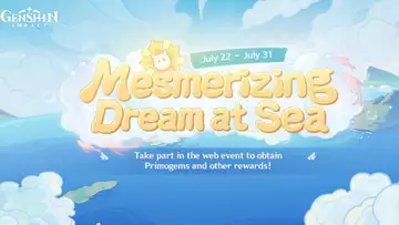 Genshin Impact Mesmerising Dream At Sea Web Events Answers and Rewards