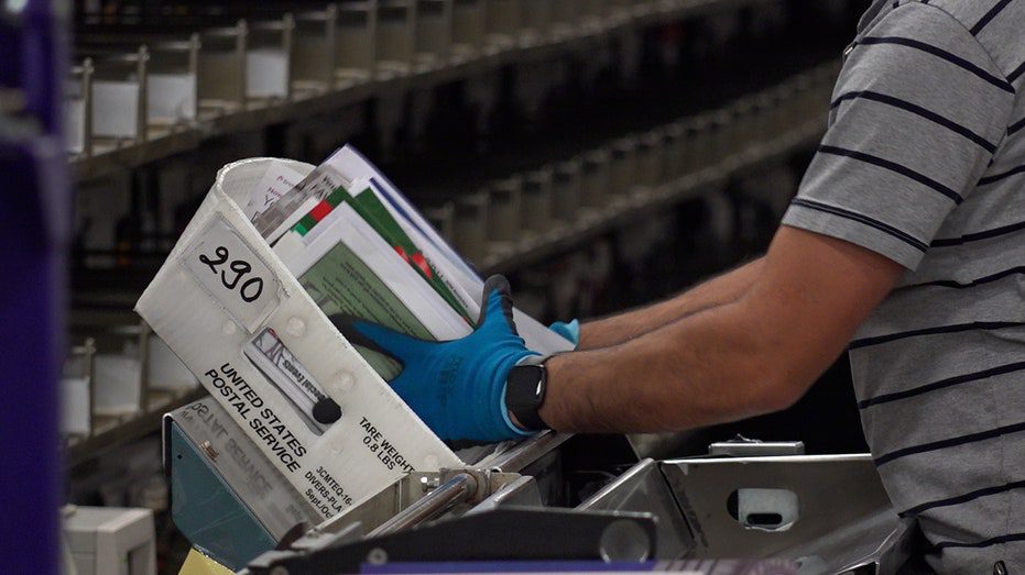 USPS worker at a facility