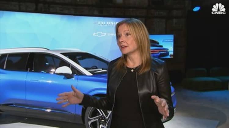 General Motors CEO Mary Barra discusses plans to produce the new Chevrolet Equinox electric and electric vehicles